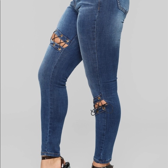 FASHION NOVA Sacred Hearts Club Skinny Jeans - Picture 3 of 10